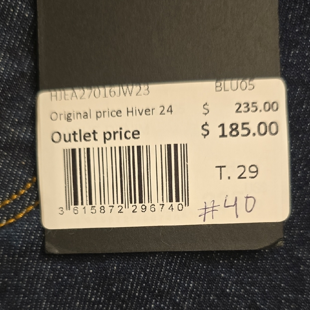 The Kooples Men's Deep Indigo Slim Jeans See Mesurments. - Picture 4 of 12